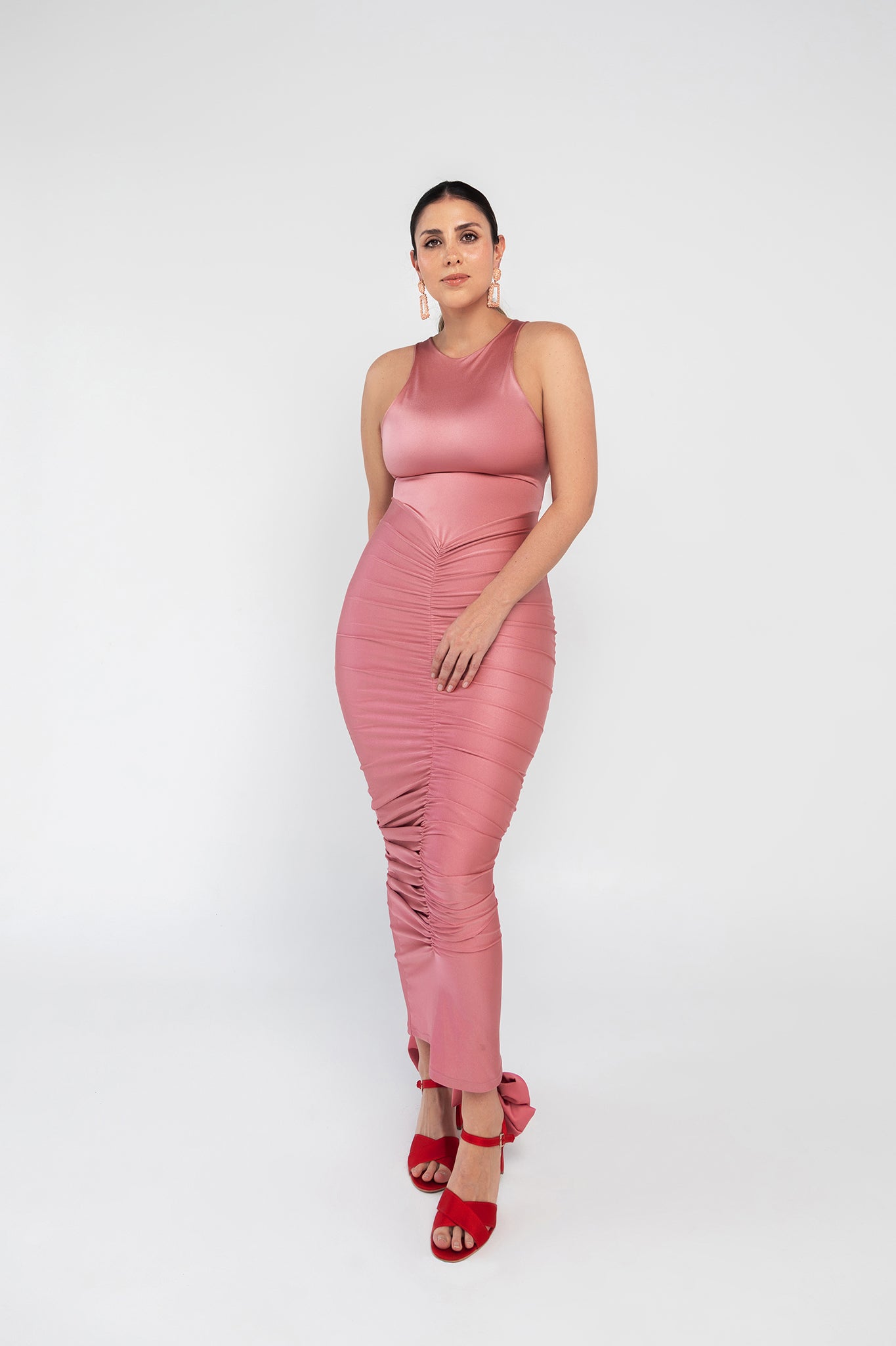 DRESS FYBER PINK
