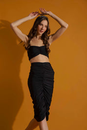 Top and skirt Daura Black